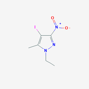 molecular formula C6H8IN3O2 B3047171 1-Ethyl-4-iodo-5-methyl-3-nitro-1H-pyrazole CAS No. 1354705-45-5