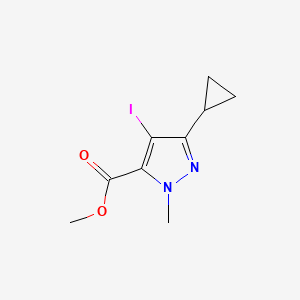 Methyl 3-cyclopropyl-4-iodo-1-methyl-1H-pyrazole-5-carboxylate