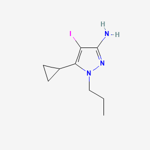 5-Cyclopropyl-4-iodo-1-propyl-1H-pyrazol-3-amine