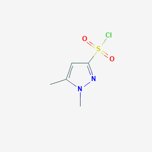 molecular formula C5H7ClN2O2S B3047191 1,5-dimethyl-1H-pyrazole-3-sulfonyl chloride CAS No. 1354706-13-0