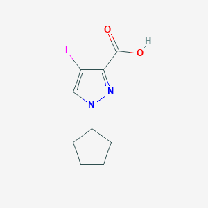 1-cyclopentyl-4-iodo-1H-pyrazole-3-carboxylic acid