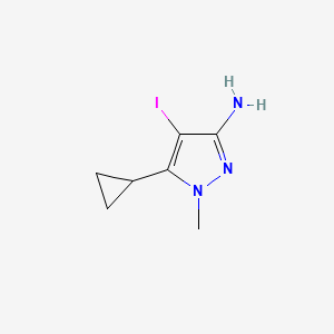 5-Cyclopropyl-4-iodo-1-methyl-1H-pyrazol-3-amine