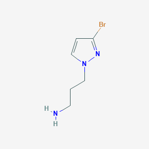 3-(3-bromo-1{H}-pyrazol-1-yl)propan-1-amine