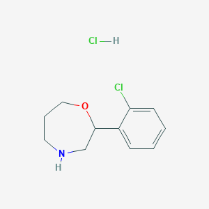 2-(2-Chlorophenyl)-1,4-oxazepane hydrochloride