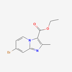 molecular formula C11H11BrN2O2 B3047215 Ethyl 7-Bromo-2-methylimidazo[1,2-a]pyridine-3-carboxylate CAS No. 1355334-76-7