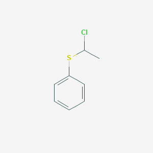 molecular formula C8H9ClS B3047218 Benzene, [(1-chloroethyl)thio]- CAS No. 13557-24-9