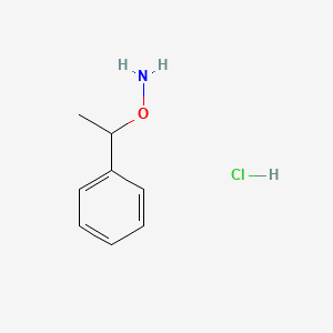 molecular formula C8H12ClNO B3047225 O-(alpha-Methylbenzyl)hydroxylamine hydrochloride CAS No. 13571-10-3