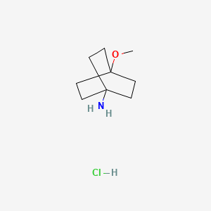 molecular formula C9H18ClNO B3047232 4-Methoxybicyclo[2.2.2]octan-1-amine hydrochloride CAS No. 135908-38-2