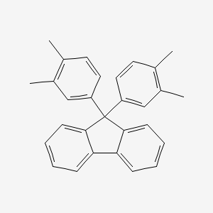 molecular formula C29H26 B3047234 9H-Fluorene, 9,9-bis(3,4-dimethylphenyl)- CAS No. 135926-14-6
