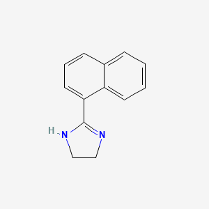 molecular formula C13H12N2 B3047248 2-Imidazoline, 2-(1-naphthyl)- CAS No. 13623-57-9