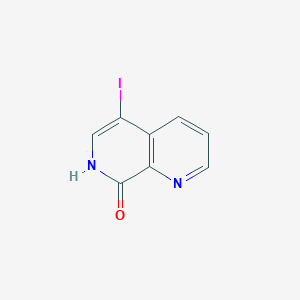 molecular formula C8H5IN2O B3047254 5-Iodo-1,7-naphthyridin-8(7H)-one CAS No. 1363405-29-1