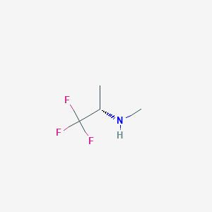 molecular formula C4H8F3N B3047266 (S)-N-Methyl-1,1,1-Trifluoro-2-propylamine CAS No. 1365937-57-0