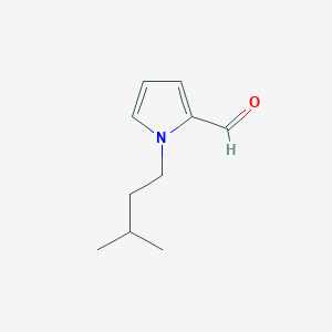 molecular formula C10H15NO B3047273 1-(3-methylbutyl)-1H-pyrrole-2-carbaldehyde CAS No. 13678-79-0
