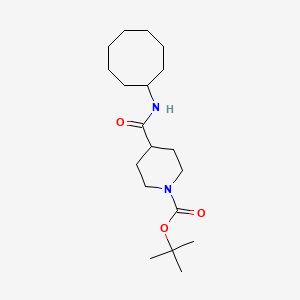 molecular formula C19H34N2O3 B3047284 Tert-butyl 4-(cyclooctylcarbamoyl)piperidine-1-carboxylate CAS No. 1370411-49-6
