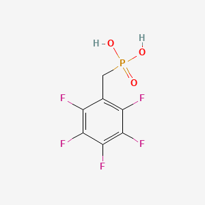 molecular formula C7H4F5O3P B3047290 2,3,4,5,6-Pentafluorobenzylphosphonic acid CAS No. 137174-84-6