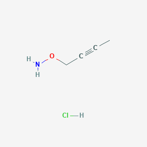 molecular formula C4H8ClNO B3047293 O-(But-2-yn-1-yl)hydroxylamine hydrochloride CAS No. 137270-08-7