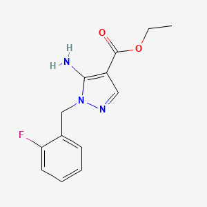 ethyl 5-amino-1-(2-fluorobenzyl)-1H-pyrazole-4-carboxylate