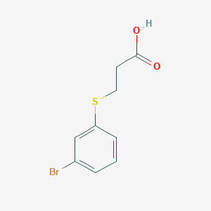 molecular formula C9H9BrO2S B3047303 3-[(3-Bromophenyl)sulfanyl]propanoic acid CAS No. 13735-09-6