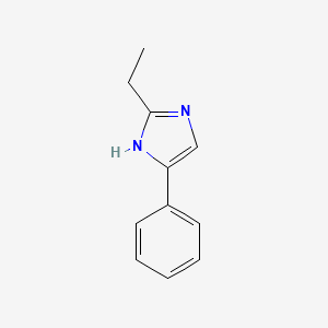 molecular formula C11H12N2 B3047305 2-Ethyl-4-phenyl-1H-imidazole CAS No. 13739-51-0