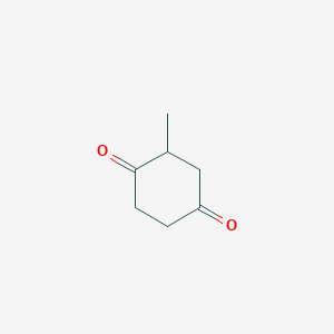 molecular formula C7H10O2 B3047306 1,4-Cyclohexanedione, 2-methyl- CAS No. 13742-19-3