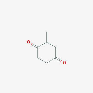 molecular formula C7H10O2 B3047306 1,4-环己二酮，2-甲基- CAS No. 13742-19-3