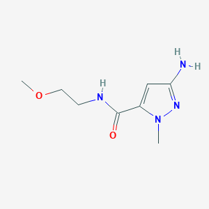 3-amino-N-(2-methoxyethyl)-1-methyl-1H-pyrazole-5-carboxamide