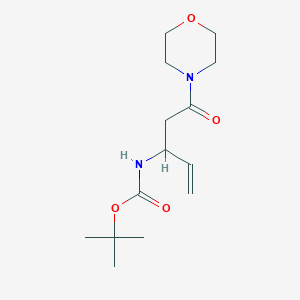 N-Boc-(+/-)-3-aminopent-4-en-(morpholin-4-yl)-amide