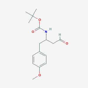 N-Boc-(+/-)-amino-4-methoxyphenylbutanal