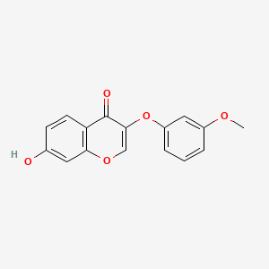 4H-1-Benzopyran-4-one, 7-hydroxy-3-(3-methoxyphenoxy)-