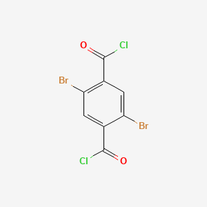 molecular formula C8H2Br2Cl2O2 B3047359 2,5-Dibromobenzene-1,4-dicarbonyl dichloride CAS No. 13815-90-2