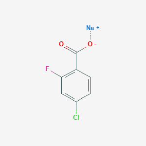molecular formula C7H3ClFNaO2 B3047364 4-氯-2-氟苯甲酸钠盐 CAS No. 1382106-64-0