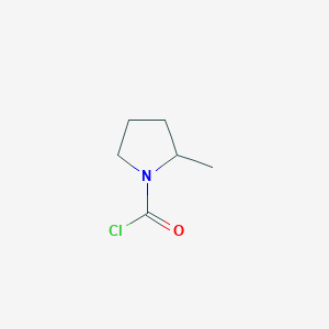 molecular formula C6H10ClNO B3047375 2-methyl-1-Pyrrolidinecarbonyl chloride CAS No. 1383776-63-3