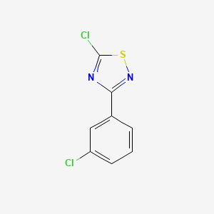 molecular formula C8H4Cl2N2S B3047376 5-Chloro-3-(3-chlorophenyl)-1,2,4-thiadiazole CAS No. 138426-28-5