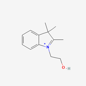 molecular formula C13H18NO+ B3047391 3H-Indolium, 1-(2-hydroxyethyl)-2,3,3-trimethyl- CAS No. 138559-05-4