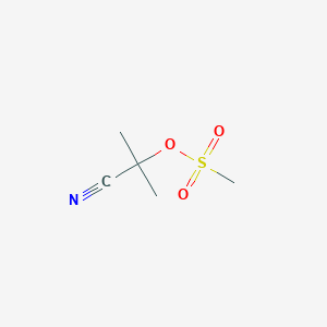 Propanenitrile, 2-methyl-2-[(methylsulfonyl)oxy]-