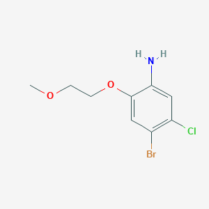 4-Bromo-5-chloro-2-(2-methoxyethoxy)aniline