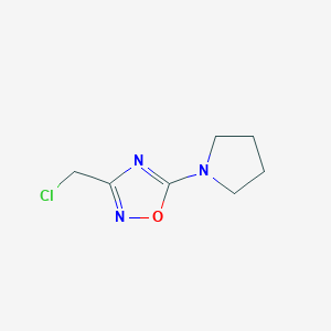 3-(Chloromethyl)-5-(pyrrolidin-1-YL)-1,2,4-oxadiazole