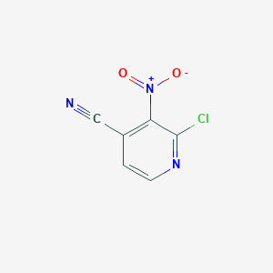 molecular formula C6H2ClN3O2 B3047439 2-氯-3-硝基吡啶-4-腈 CAS No. 1394041-65-6