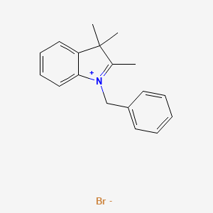 molecular formula C18H20BrN B3047440 1-苄基-2,3,3-三甲基-3H-吲哚-1-溴化物 CAS No. 139417-75-7