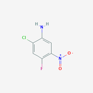 molecular formula C6H4ClFN2O2 B3047448 2-Chloro-4-fluoro-5-nitroaniline CAS No. 139626-20-3