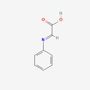 molecular formula C8H7NO2 B3047449 Acetic acid, (phenylimino)- CAS No. 139661-71-5