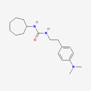 molecular formula C18H29N3O B3047451 1-Cycloheptyl-3-(4-(dimethylamino)phenethyl)urea CAS No. 1396750-12-1
