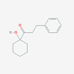 molecular formula C15H20O2 B3047455 1-(1-Hydroxycyclohexyl)-3-phenylpropan-1-one CAS No. 139719-68-9
