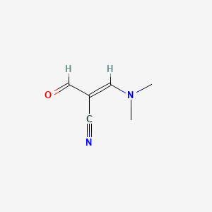 molecular formula C6H8N2O B3047456 (E)-3-(Dimethylamino)-2-formylacrylonitrile CAS No. 13974-68-0