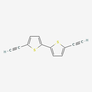 molecular formula C12H6S2 B3047464 5,5'-二乙炔基-2,2'-联噻吩 CAS No. 139896-68-7