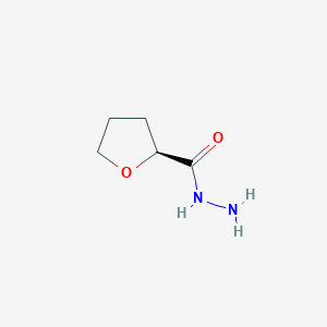 molecular formula C5H10N2O2 B3047465 (S)-tetrahydrofuran-2-carbohydrazide CAS No. 1399181-80-6