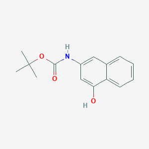 molecular formula C15H17NO3 B3047469 tert-Butyl (4-hydroxynaphthalen-2-yl)carbamate CAS No. 139975-98-7