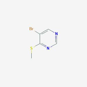 molecular formula C5H5BrN2S B3047470 Pyrimidine, 5-bromo-4-(methylthio)- CAS No. 14001-68-4