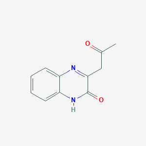 molecular formula C11H10N2O2 B3047473 3-(2-oxopropyl)quinoxalin-2(1H)-one CAS No. 14003-37-3