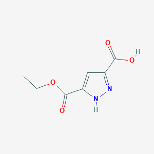molecular formula C7H8N2O4 B3047486 3-(乙氧羰基)-1H-吡唑-5-羧酸 CAS No. 1401562-12-6